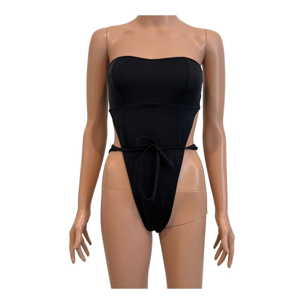 Hard Swimwear Kaia small front tie monikini one piece swimsuit SW2 3517